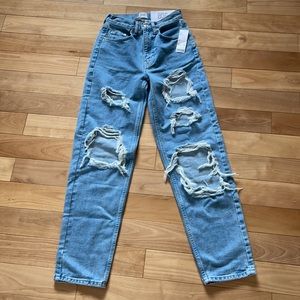 From urban outfitters (size 24) high-rise baggy